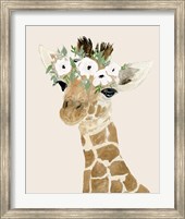 Framed Little Giraffe