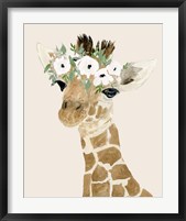 Framed Little Giraffe