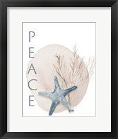 Peace Starfish Framed Print