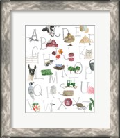 Framed Farm Alphabet