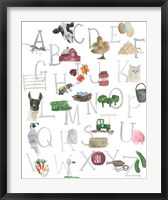 Framed Farm Alphabet