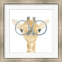 Framed Giraffe With Glasses