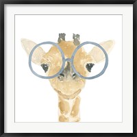 Framed Giraffe With Glasses