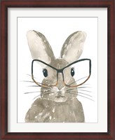 Framed Bunny With Glasses