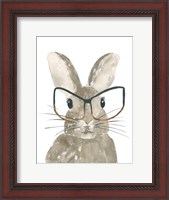 Framed Bunny With Glasses