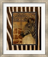 Framed Elegant Safari with Zebra Border