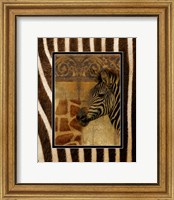 Framed Elegant Safari with Zebra Border