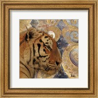 Framed 'Golden Safari II (Tiger)' border=