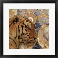 Framed 'Golden Safari II (Tiger)' border=