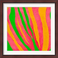 Framed Psychedelic Zebra Print II
