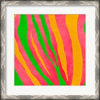 Framed Psychedelic Zebra Print II