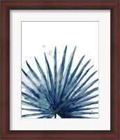Framed Teal Palm Frond II