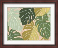 Framed Back To Nature Palm Leaves