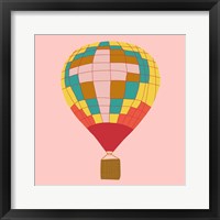 Framed 'Hot Air Balloon I' border=