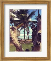 Framed Oceanside Palms