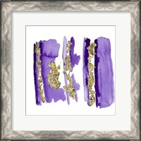 Framed Gold Flake Purple