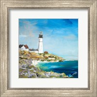 Framed Lighthouse on the Rocky Shore I