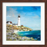 Framed Lighthouse on the Rocky Shore I
