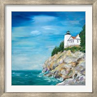 Framed Lighthouse on the Rocky Shore II