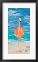 Framed Flamingo I