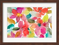 Framed Contemporary Red Blooms