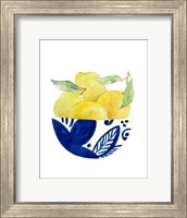 Framed Bowl of Lemons I