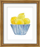 Framed Bowl of Lemons II