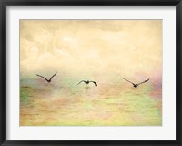 Framed Seagulls In The Sky I