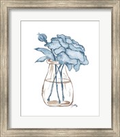 Framed Blue Roses I