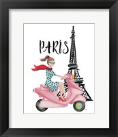 Framed Paris By Moped