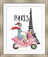 Framed Paris By Moped