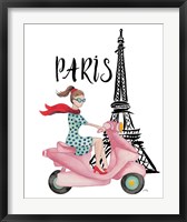 Framed Paris By Moped