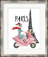 Framed Paris By Moped