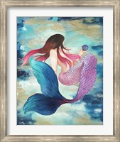 Framed Mermaid Blue