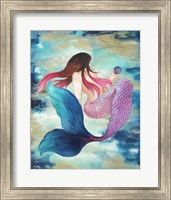 Framed Mermaid Blue