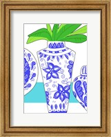 Framed Blue Vase I