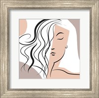 Framed Wavy Haired Woman
