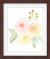 Framed Watercolor Roses II