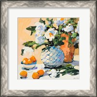 Framed Flowers And Oranges