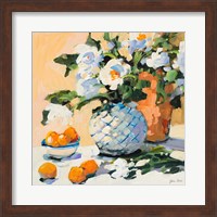 Framed Flowers And Oranges