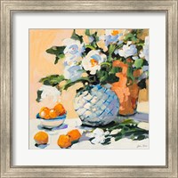 Framed Flowers And Oranges