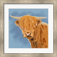 Framed Highland Cow