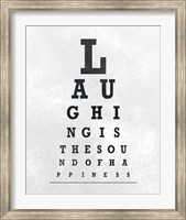 Framed Eye Chart Typography II