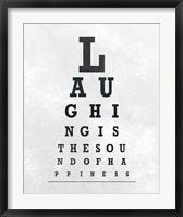 Framed Eye Chart Typography II