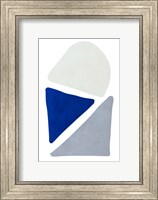 Framed Blue Simple Shapes II