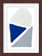 Framed Blue Simple Shapes II