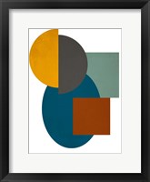 Simple Shapes on White II Framed Print