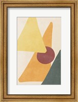 Framed Yellow Simple Shapes