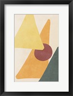 Framed Yellow Simple Shapes