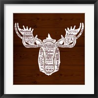 Framed Moose Of Nature
